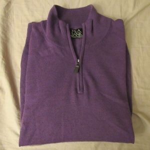 Jos A Bank zip neck sweater